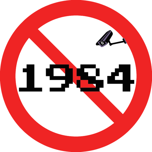 No 1984 stil spionaj ilustraţia vectorială