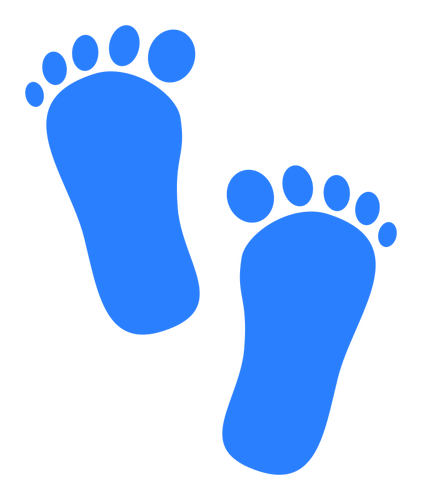 Baby boy footprints