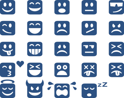 Čtvereček emotikony