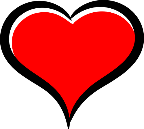 Simbolo rosso del cuore