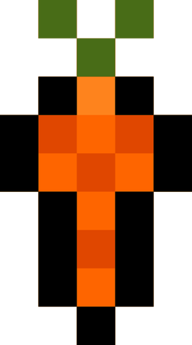 Морковь пикселей