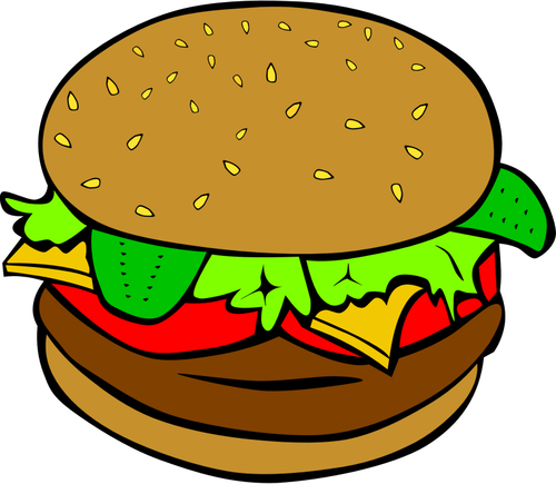 Çizim hamburger