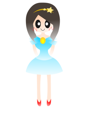 Cartoon ballerina vector image