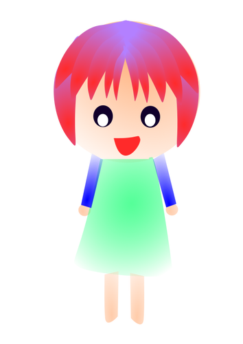 Red-head girl image