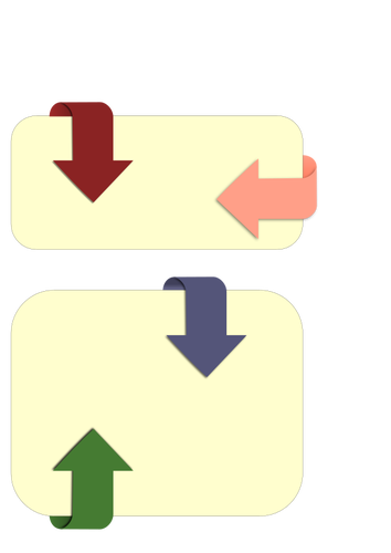 Rounded arrows