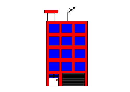 Building with antenna