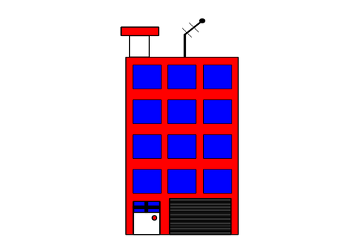 Immeuble avec antenne