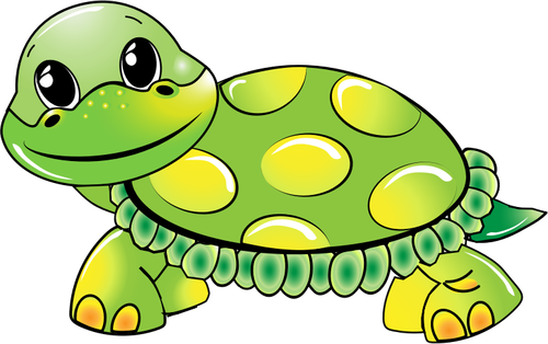 Vector image of a turtle