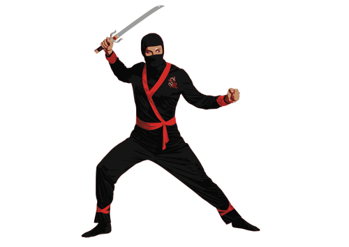 Ninja agent med sverd
