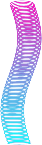 Tube spirale colorée