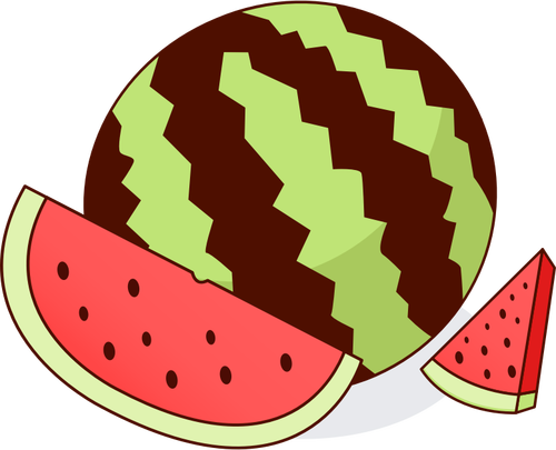 Wassermelone und slices