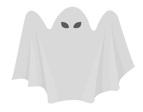 Skrämmande vitt spöke
