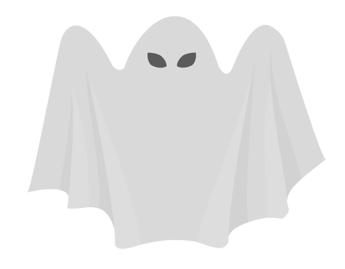 Scary white ghost