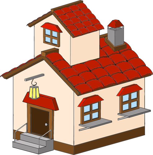 Isometrische huis vector afbeelding
