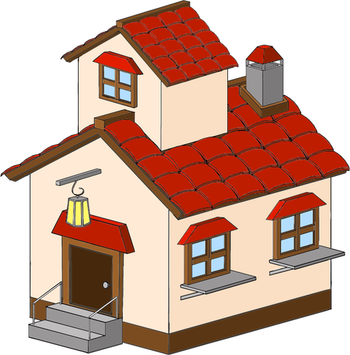 Isometric house vector image