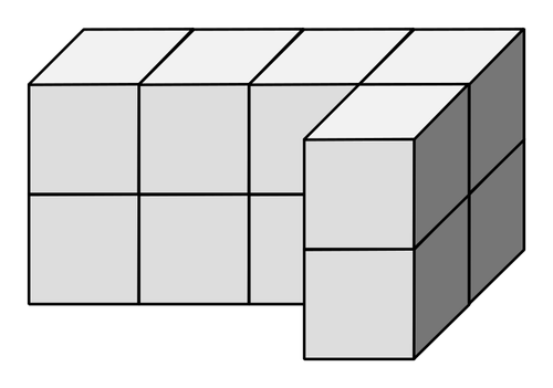 Isometrische Würfel bauen Vektor-Bild