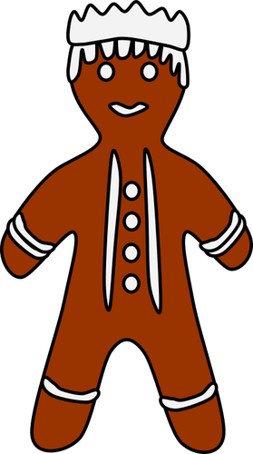 Gingerbread king illustration