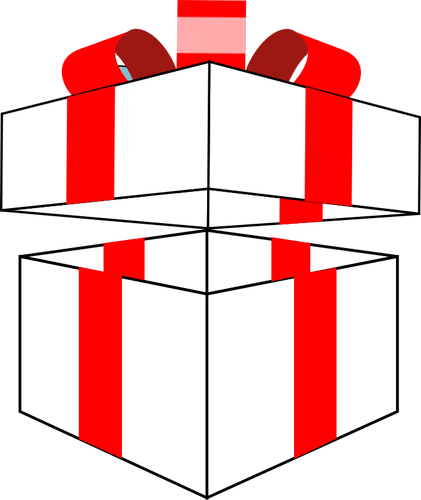 Geöffnete Geschenkbox