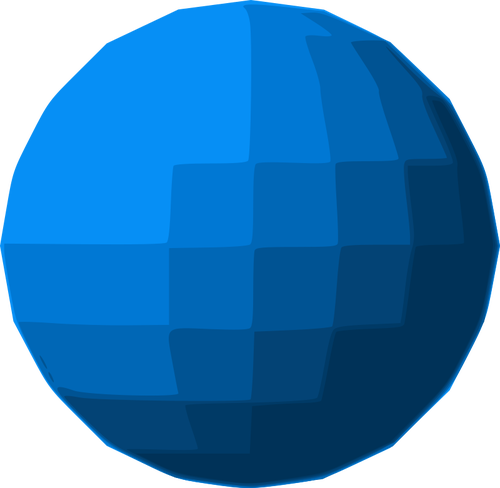 Boule disco de sphère bleue