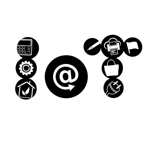 Internet icon silhouette