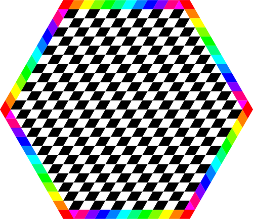 Hexagone coloré
