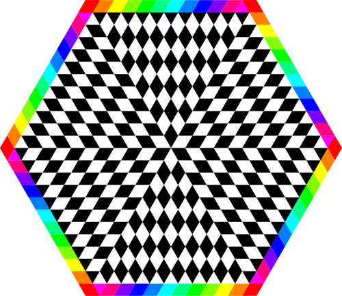 Curcubeu hexagon