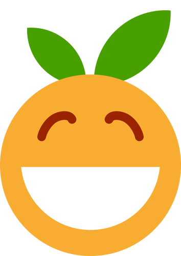 Delighted orange