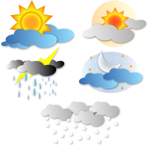 Simple weather icons