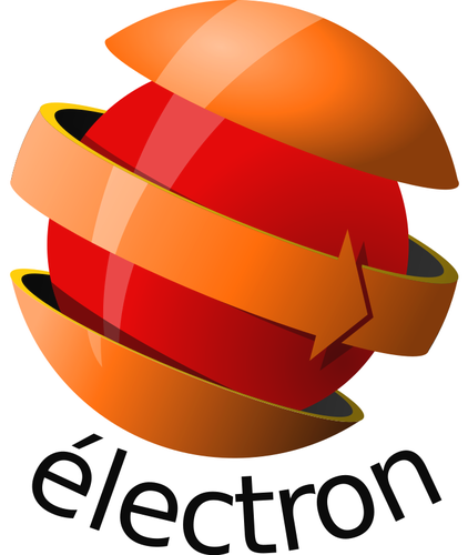 Logo de electrón