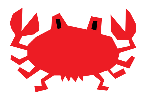 Röd krabba bild