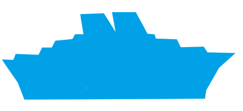 Ocean liner silhouette