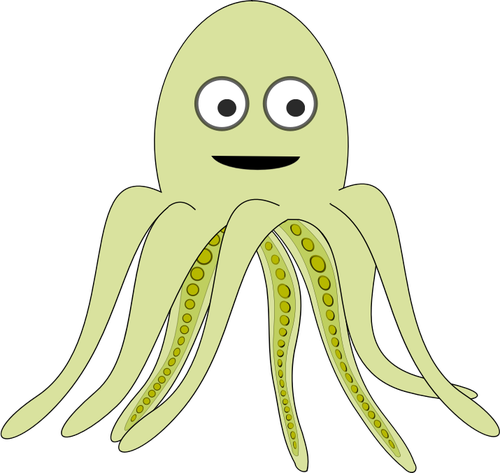 Cartoon image of octopus | Public domain vectors
