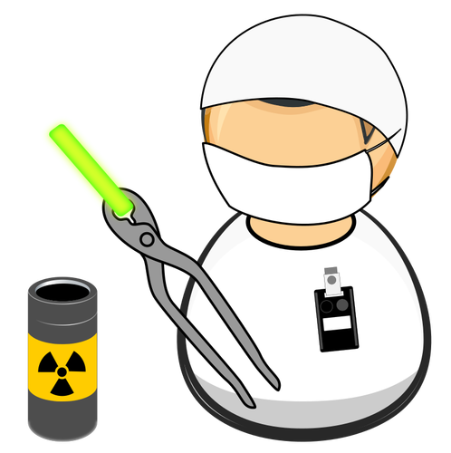 Nuclear facility worker