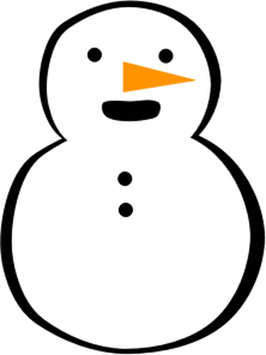 Glücklich Schneemann