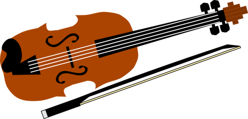Скрипка-векторное изображение