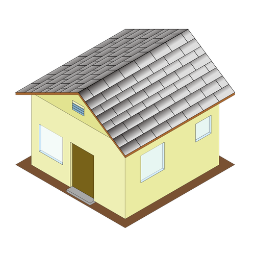 Isometric house icon