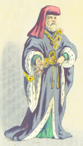 XIV века граф Иллюстрация