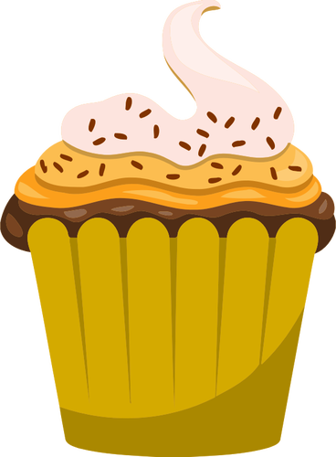Vaniljsås cupcake