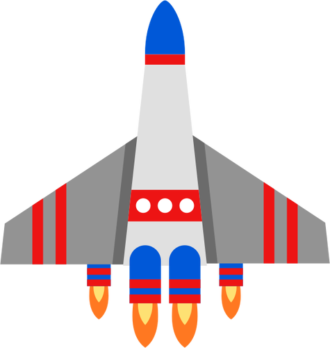 Image colorée de vaisseau spatial