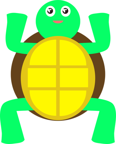Green turtle vector image | Public domain vectors