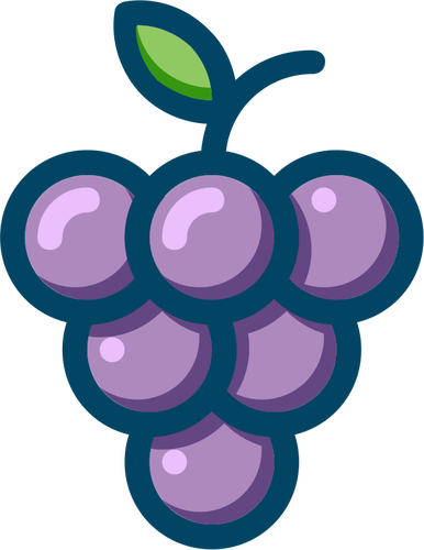 Outlined grapes