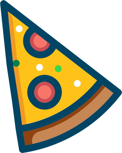 Pepperoni pizza vector image