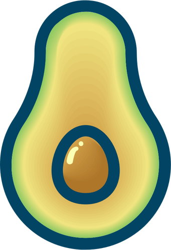 Avocado stykke