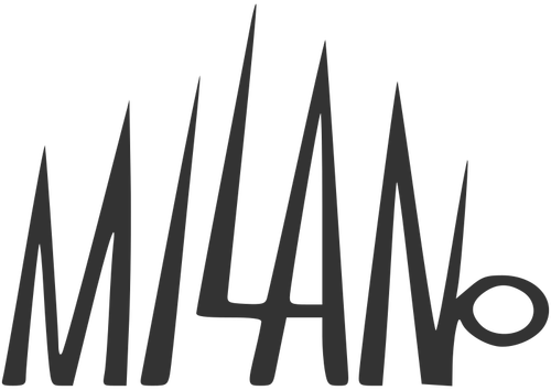 MILANO-Schriftzug