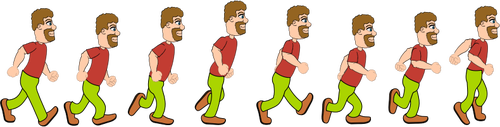 Adam sprite sayfası