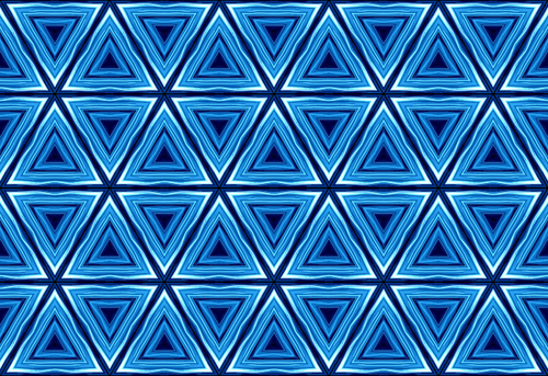 Seamless pattern in blue triangles