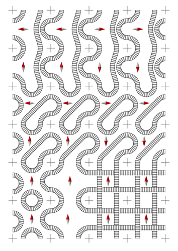 Jogo de tabuleiro de ferrovia