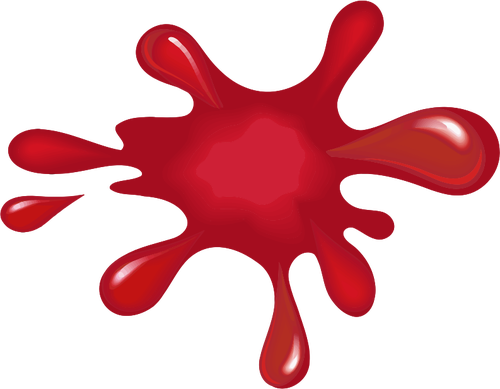 Red paint splat