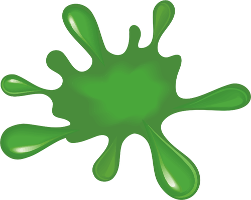 Splat de pintura verde