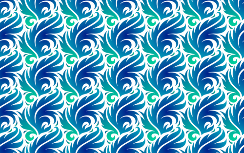 Leafy pattern in blue color